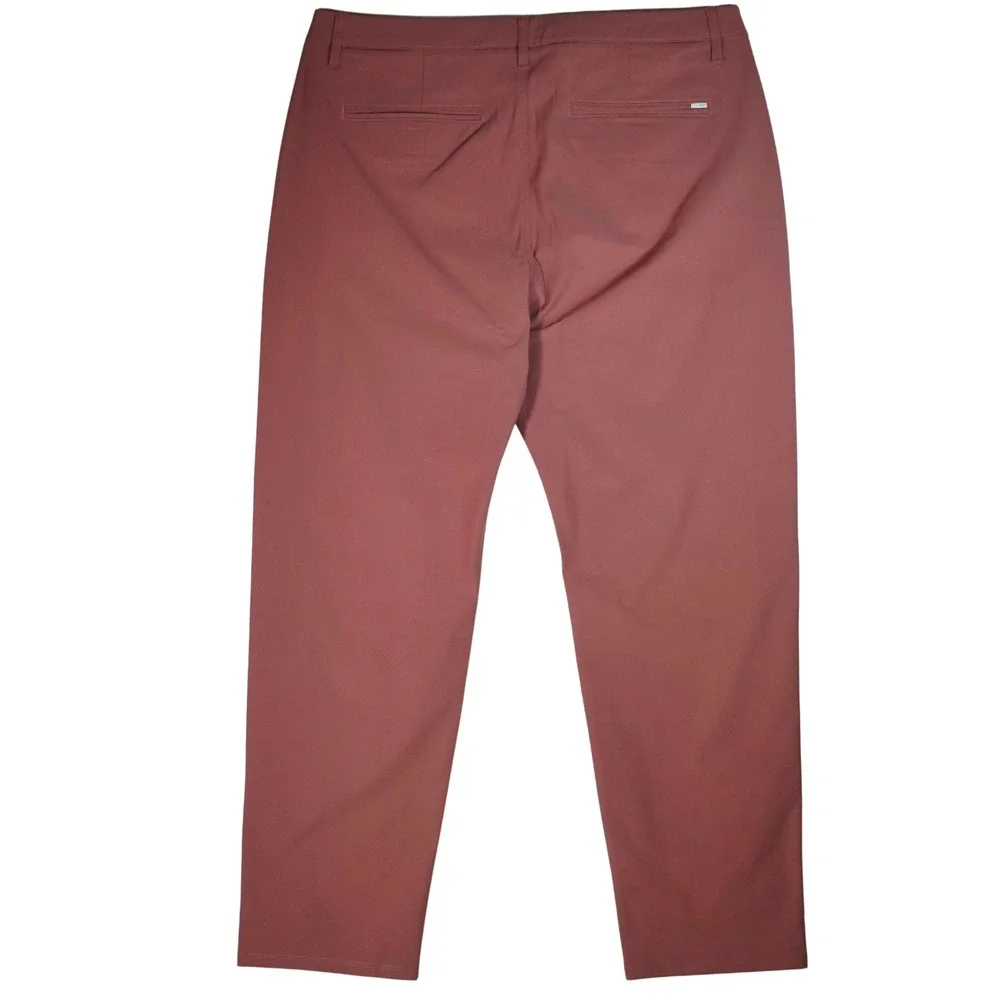 Vuori Meta Trouser Pants Mens 38 Sable Red Stretch Performance Golf Chino V4098